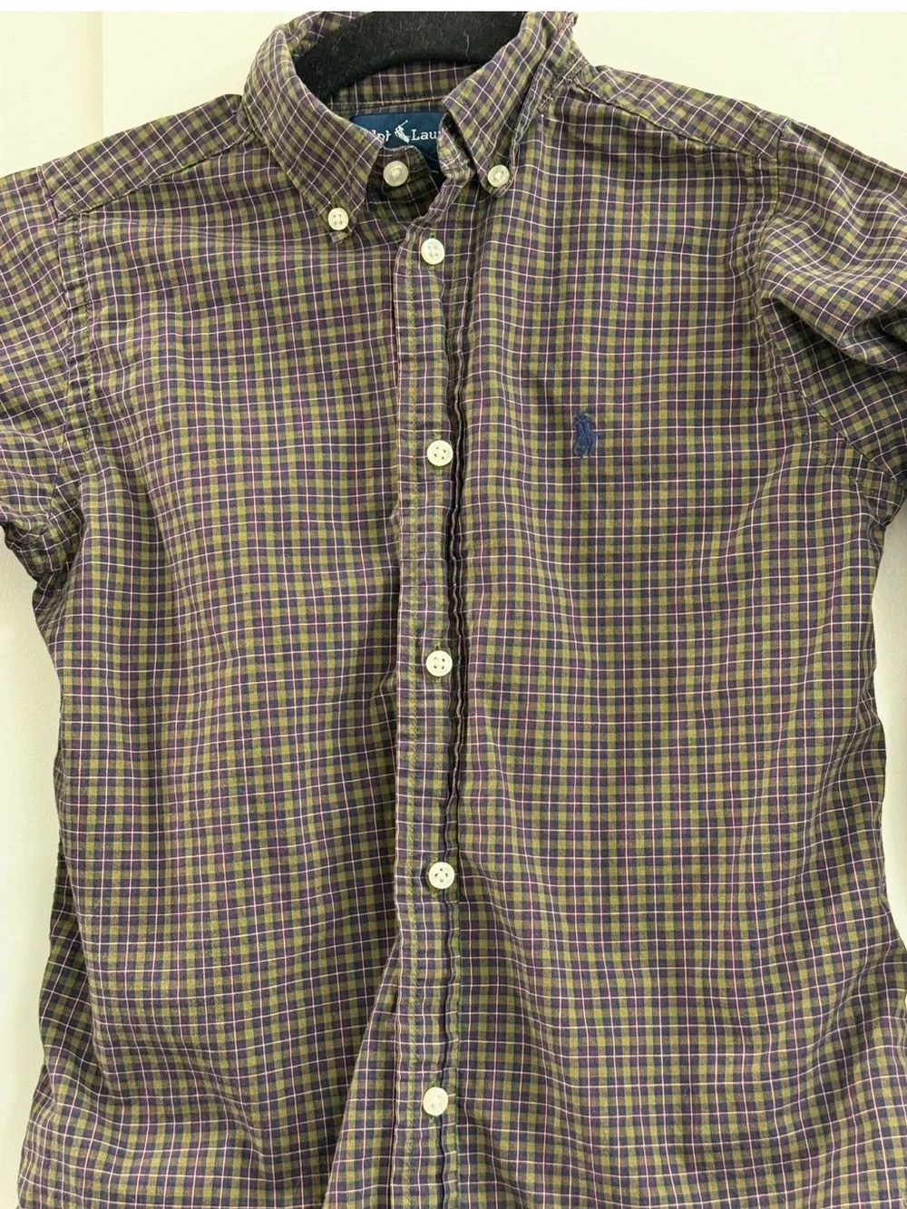 Boy’s Ralph Lauren Plaid Button Down shirt size 6